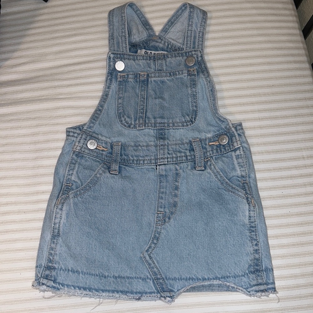 KIDS Old Navy Light Wash Denim Overall Dress Size:18-24m